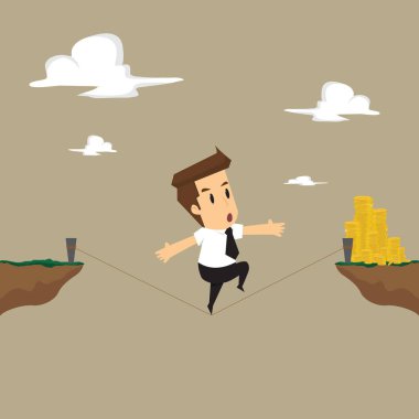 işadamı bir risk, çok daha fazla para ile