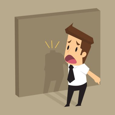 işadamı, gölge kayıp baş kötü alamet gösterir.