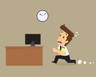 geç saatlere kadar işadamı