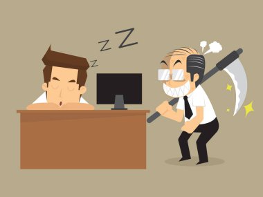 işadamı yaslanmış patron messenger ölüm yatıyordu