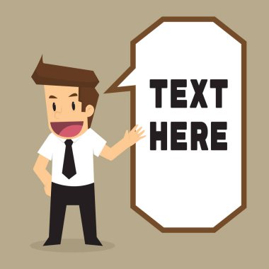 İşadamı bir sunum