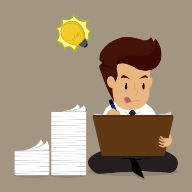 Planlandığı gibi bir planı çizim işadamı