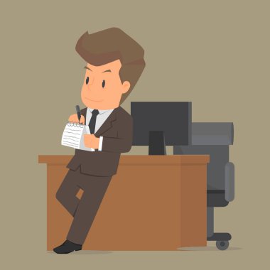 Öğrenci iş adamları iş, bilgi yazmak niyetinde