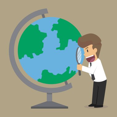 İşadamı anket dünya onun ellerinde