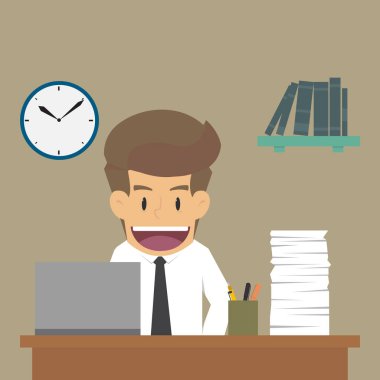 iş adamı ile iş, mutlu Resepsiyon