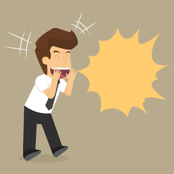 İşadamı karakter. illüstrasyon karikatür vektör