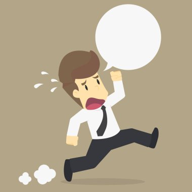 Koşma problem uzak iş adamı