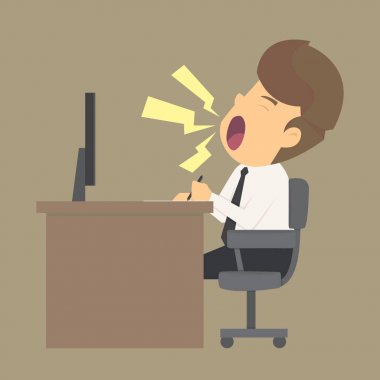 Çalışmak için çok tembel bir iş adamı