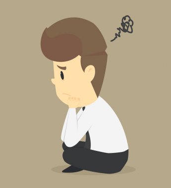 Bir işadamı ile anksiyete