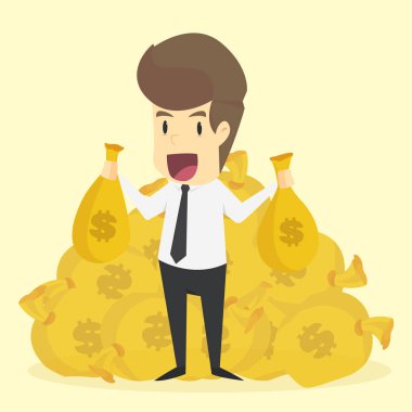 Bir çanta dolusu para, dünyanın en zenginleri uyuyan bir işadamı