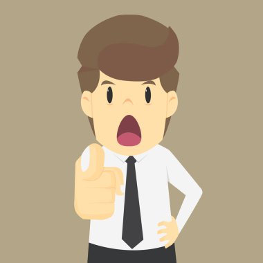 El işaret ile iş adamı