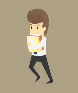 İş için acele bir iş adamı