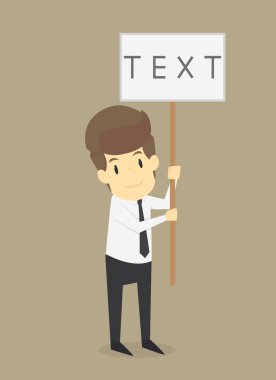 Bir iş adamı işaret işaret düzenlenen