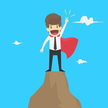 Dağın tepesinde işadamı kazanan