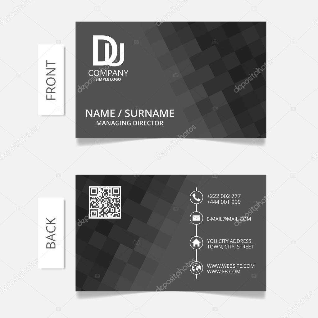 Business card modern design.VECTO