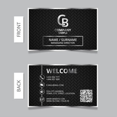 Business card modern design.VECTO clipart