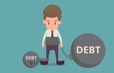 gümrüklü işadamı sarkaç debt.cartoon iş başarı olduğunu 