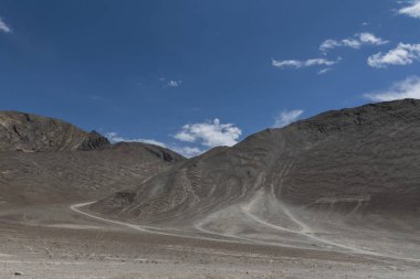 magnetic hill in Leh, ladakh, India, Asia clipart