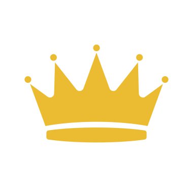 Taç vektör simgesi web tasarımı için karikatür çizimi