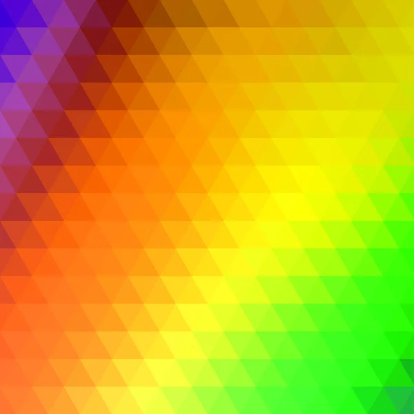 Einfache geometrische farbige Dreieck Regenbogen Vektor Hintergrund — Stockvektor