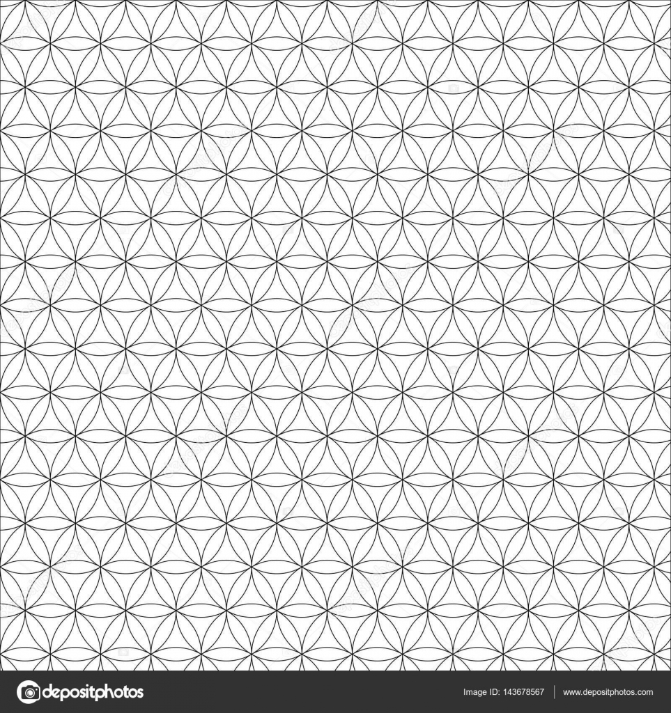 Vector Flower Of Life Pattern Vector Modern Sacred Geometry Seamless Pattern Flower Of Life Design Abstract Texture Stock Vector C Shaitan1985