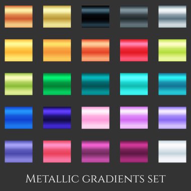 Gradyan koleksiyonunun yaratıcı vektör çizimi. Sanat tasarımı arkaplanı.