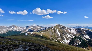 Colorado dağların yataydan Cottonwood Pass.