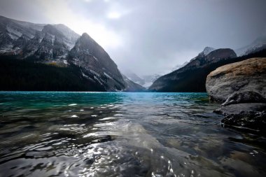 Lake Louise scenic view in autumn.  clipart