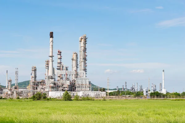 Central Elétrica Indústria Petroquímica Tarde Tailândia — Fotografia de Stock