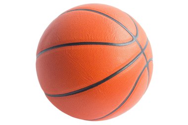 Basketbol beyaz arka planda izole edilmiş
