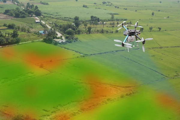 drone for agriculture, drone use for various fields like research analysis, safety,rescue, terrain scanning technology, monitoring soil hydration ,yield problem and send data to smart farmer on tablet