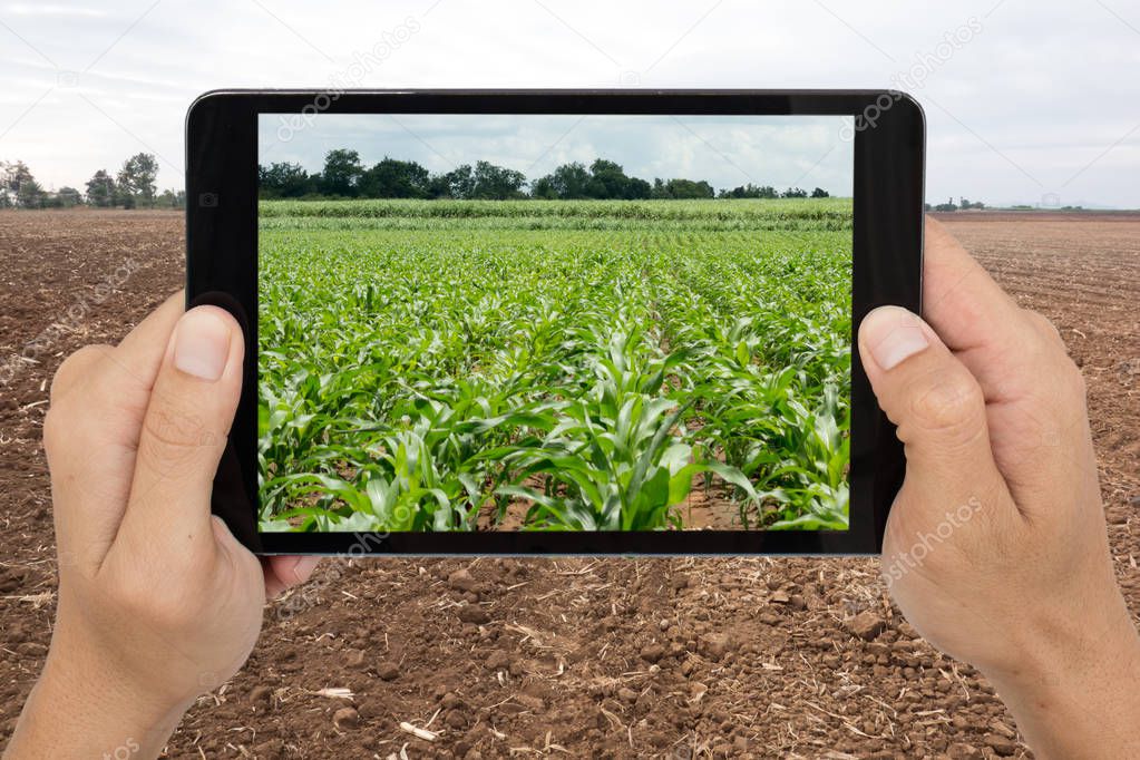 smart agriculture with augmented reality technology futuristic c
