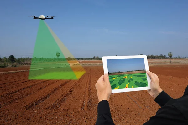 Drone Para Agricultura Uso Drone Para Vários Campos Como Análise — Fotografia de Stock