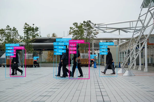 Uczenie Maszynowe Iot Człowieka Rozpoznawania Obiektów Które Używają Sztucznej Inteligencji — Zdjęcie stockowe