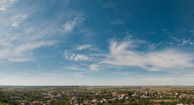 Gün gökyüzü Panoraması. Rusya.