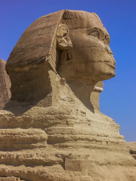 Der Kopf Der Sphinx Ägypten — Stockfoto