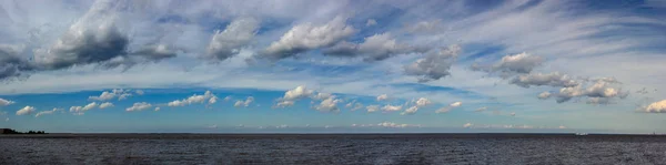 Panorama Ciel Sur Baie Fissure Russie — Photo