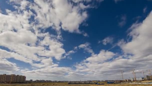 Timelapse Nubes Ciudad San Petersburgo — Vídeos de Stock