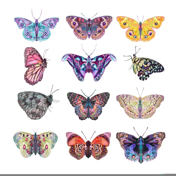 Světlé abstraktními motýly — Stock fotografie