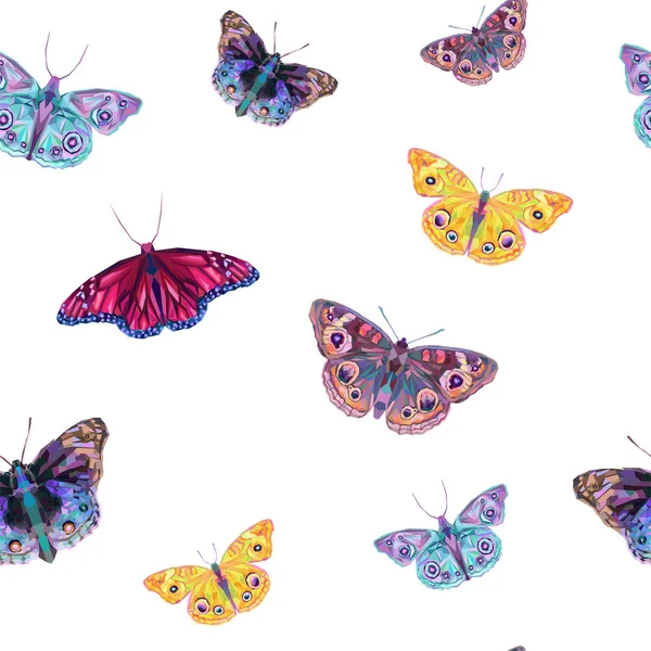 soyut renkli kelebekler