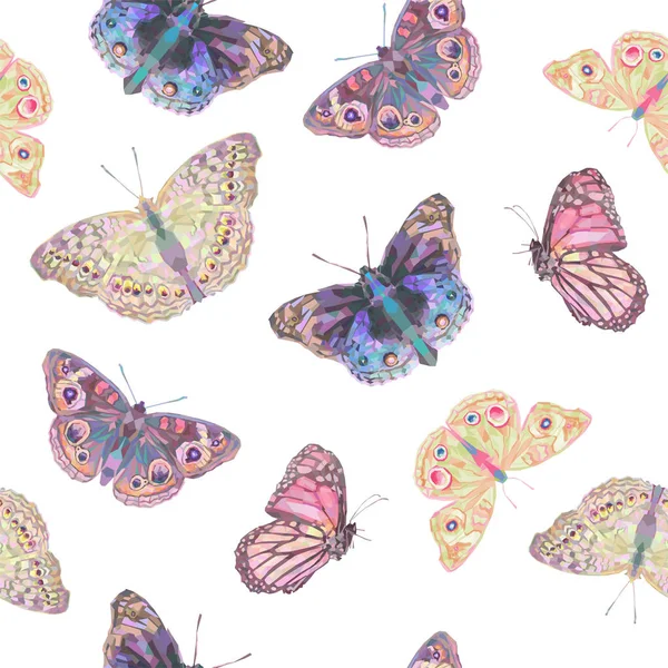 Gekleurde vlinders, raster — Stockfoto