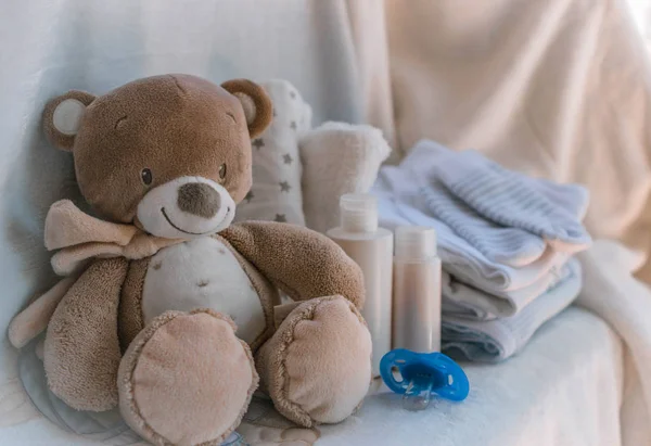 bebek bakım aksesuarları Teddy ile. Bebek şeyler