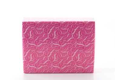 Beyaz arkaplanda hediye kutusu