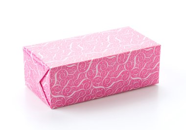 Beyaz arkaplanda hediye kutusu