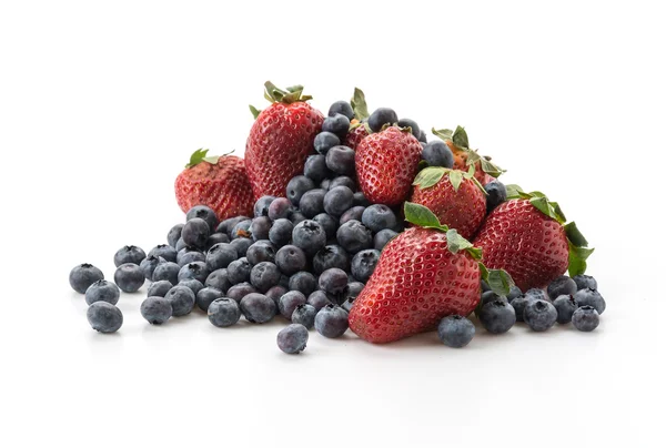 Blueberry and strawberry — Stock Photo, Image