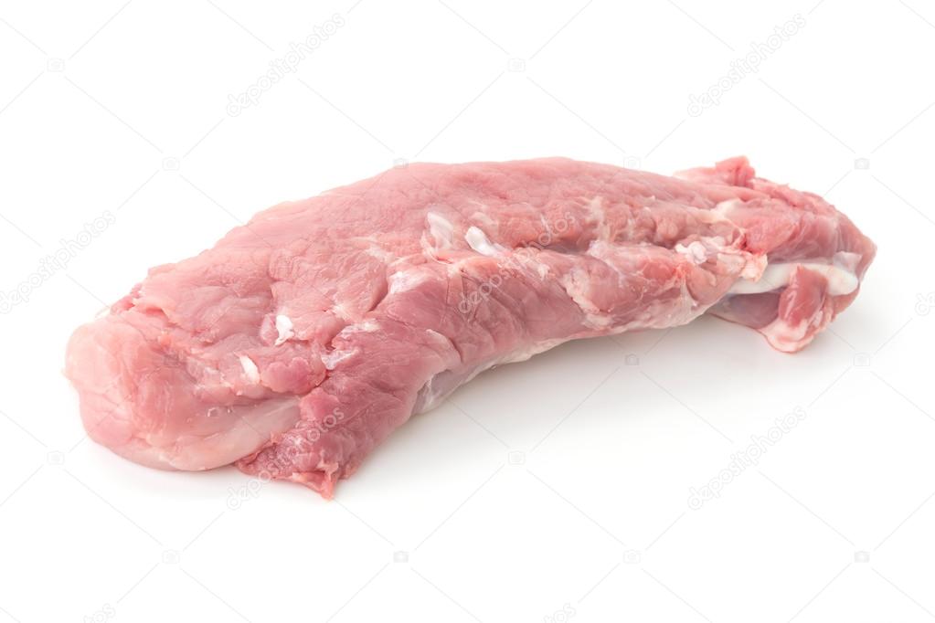 pork fillet  on white background