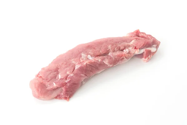 흰 배경에 있는 돼지고기 충전재 — 스톡 사진