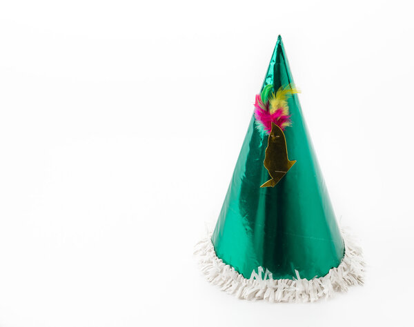 party hat on white background