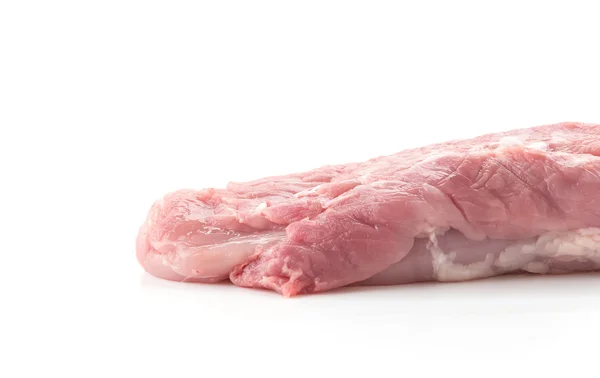Beyaz arkaplanda domuz filetosu — Stok fotoğraf