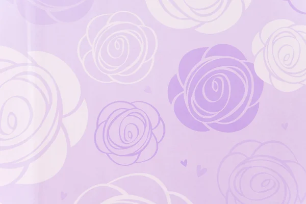 White and purple rose pattern — Stock Photo, Image